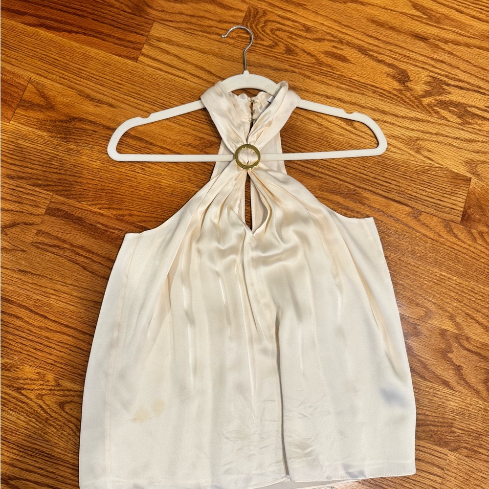 INTERMIX Cream Halter Blouse